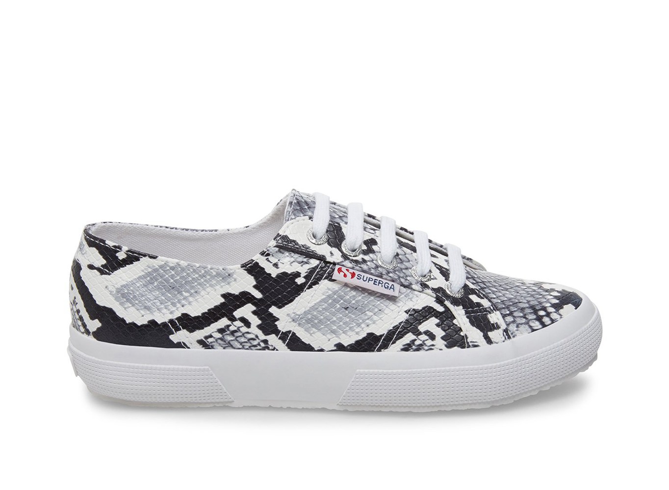 Tenis Feminino Pretas/Branco/Serpentine - Superga 2750 Synth Snakew - CSOZA-2749